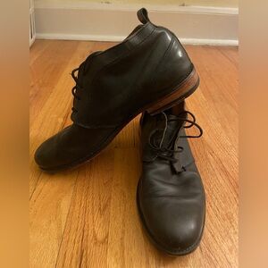 Gordon Rush Black Leather Chukka Boots - Sz 9